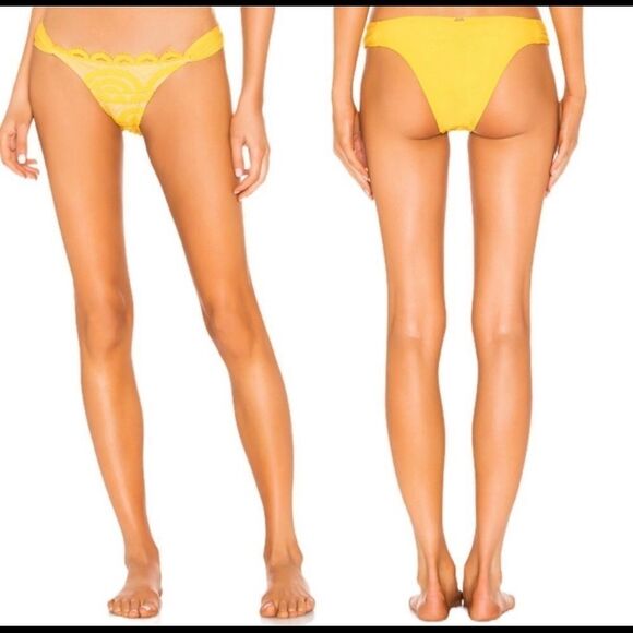 PILYQ gold lace bikini. NO STRAPS. Retails $192. Medium - Picture 8 of 16